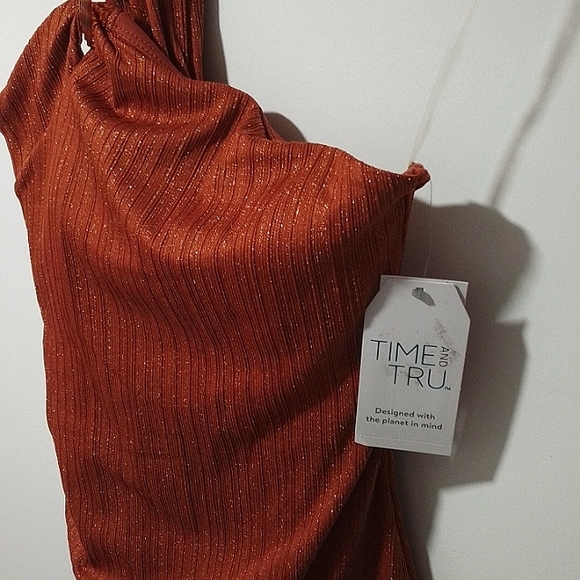 Bronze gold metallic swimsuit - Picture 3 of 5